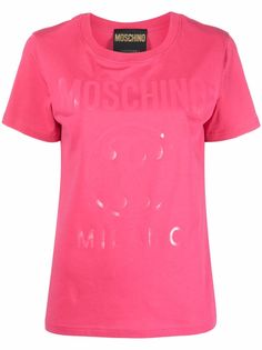 Moschino футболка из органического хлопка с логотипом