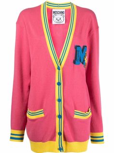 Moschino кардиган с монограммой
