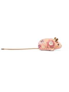 Anke Drechsel декоративная игрушка мышь с цветочной вышивкой