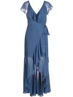 Marchesa Notte Bridesmaids платье с запахом и оборками