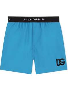 Dolce & Gabbana Kids плавки-шорты с вышитым логотипом