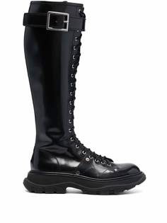 Alexander McQueen сапоги Tread на шнуровке