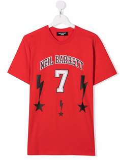 Neil Barrett Kids футболка с логотипом