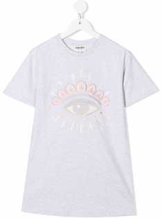 Kenzo Kids платье-футболка с вышивкой