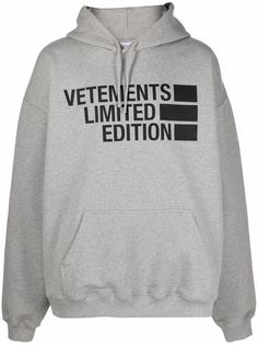 VETEMENTS худи оверсайз с логотипом