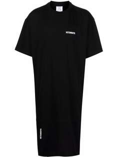 VETEMENTS платье-футболка оверсайз