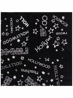 Moschino шелковый платок с принтом Hollywood