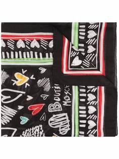 Moschino платок с принтом