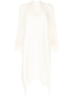 Ralph Lauren Collection шелковое пончо с бахромой