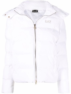 Ea7 Emporio Armani пуховик с логотипом