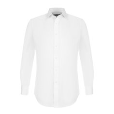 Хлопковая сорочка с воротником кент Canali