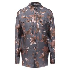 Шелковая рубашка Brunello Cucinelli