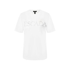 Хлопковая футболка Escada