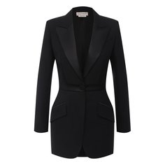 Жакет из шерсти и шелка Alexander McQueen