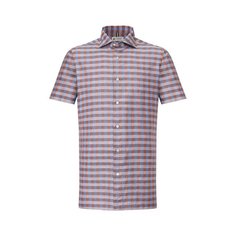 Рубашка изо льна и хлопка Luigi Borrelli