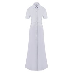 Платье из смеси льна и вискозы Off-White