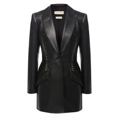 Кожаный жакет Alexander McQueen