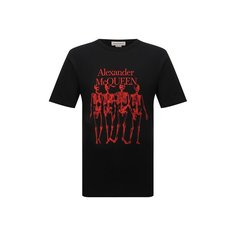 Хлопковая футболка Alexander McQueen