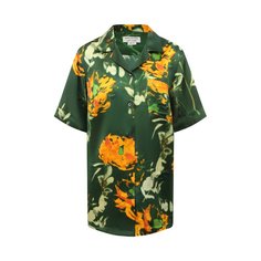 Рубашка из смеси вискозы и шелка Dries Van Noten