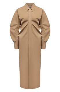 Платье из хлопка и шелка Bottega Veneta