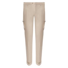 Брюки-карго из смеси льна и хлопка Kiton