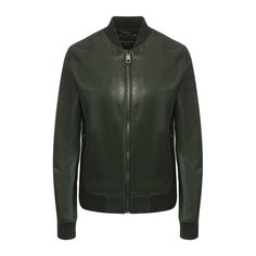 Однотонная кожаная куртка Dolce & Gabbana