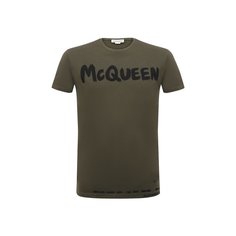 Хлопковая футболка Alexander McQueen