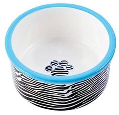 Миска КерамикАрт &quot;Зебра&quot; для собак, 600мл