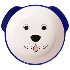 Миска КерамикАрт &quot;Мордочка&quot; для собак, 180мл, синяя