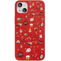 Чехол VLP Art Collection Winter для iPhone 13, красный