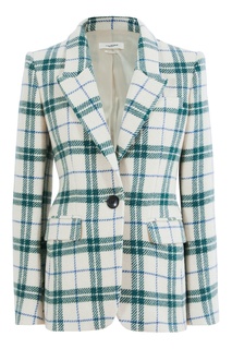 Зеленый клетчатый жакет Kerstin Isabel Marant