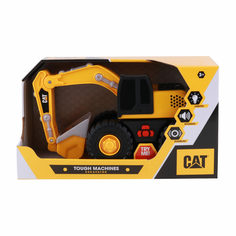 Машинка CAT Экскаватор 26 см фривил, со звковыми и световыми эффектами (желто-черный) Caterpillar