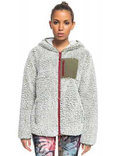 Худи из шерпы на молнии Want It Back Roxy