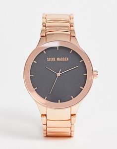 Мужские часы с черным циферблатом Steve Madden-Розовый