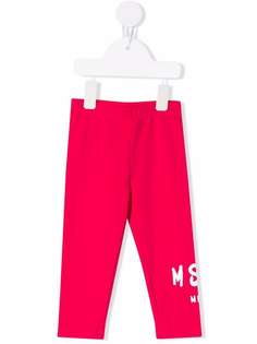 MSGM Kids легинсы с логотипом