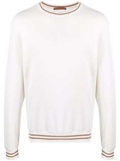 Eleventy джемпер с воротником в рубчик