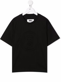 Maison Margiela футболка с тисненым логотипом