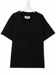 Maison Margiela футболка с тисненым логотипом