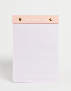 Сиреневый блокнот для планирования Typo-Фиолетовый цвет