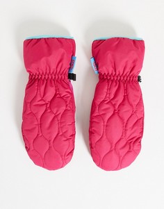 Лыжные стеганые варежки ASOS 4505-Розовый цвет