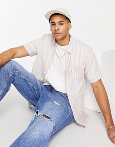 Рубашка стандартного кроя с короткими рукавами и карманом Levis Sunset-Розовый