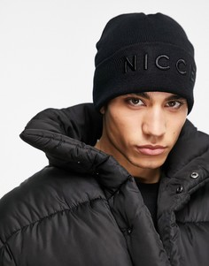 Черная шапка-бини Nicce Mercury-Черный