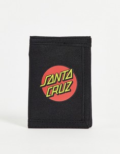 Черный бумажник в горошек Santa Cruz-Черный цвет
