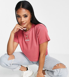 Кроп-топ в рубчик розового цвета ellesse-Розовый цвет