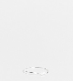 Кольцо из стерлингового серебра с шипом Kingsley Ryan Curve-Серебристый