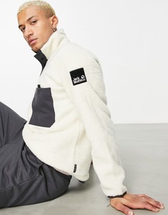 Белая флисовая куртка Jack Wolfskin 365 Fearless-Белый