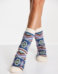 Уютные плотные носки с узором «фэйр-айл» Chelsea Peers-Разноцветный