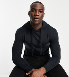 Темно-синий худи из мягкого материала French Connection Tall