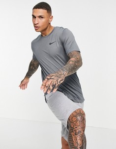 Серая футболка Nike Pro Training Hyperdry Dri-FIT-Серый