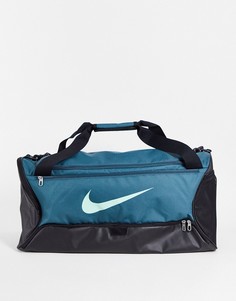 Бирюзовая спортивная сумка среднего размера Nike Training Brasilia 9.5-Голубой